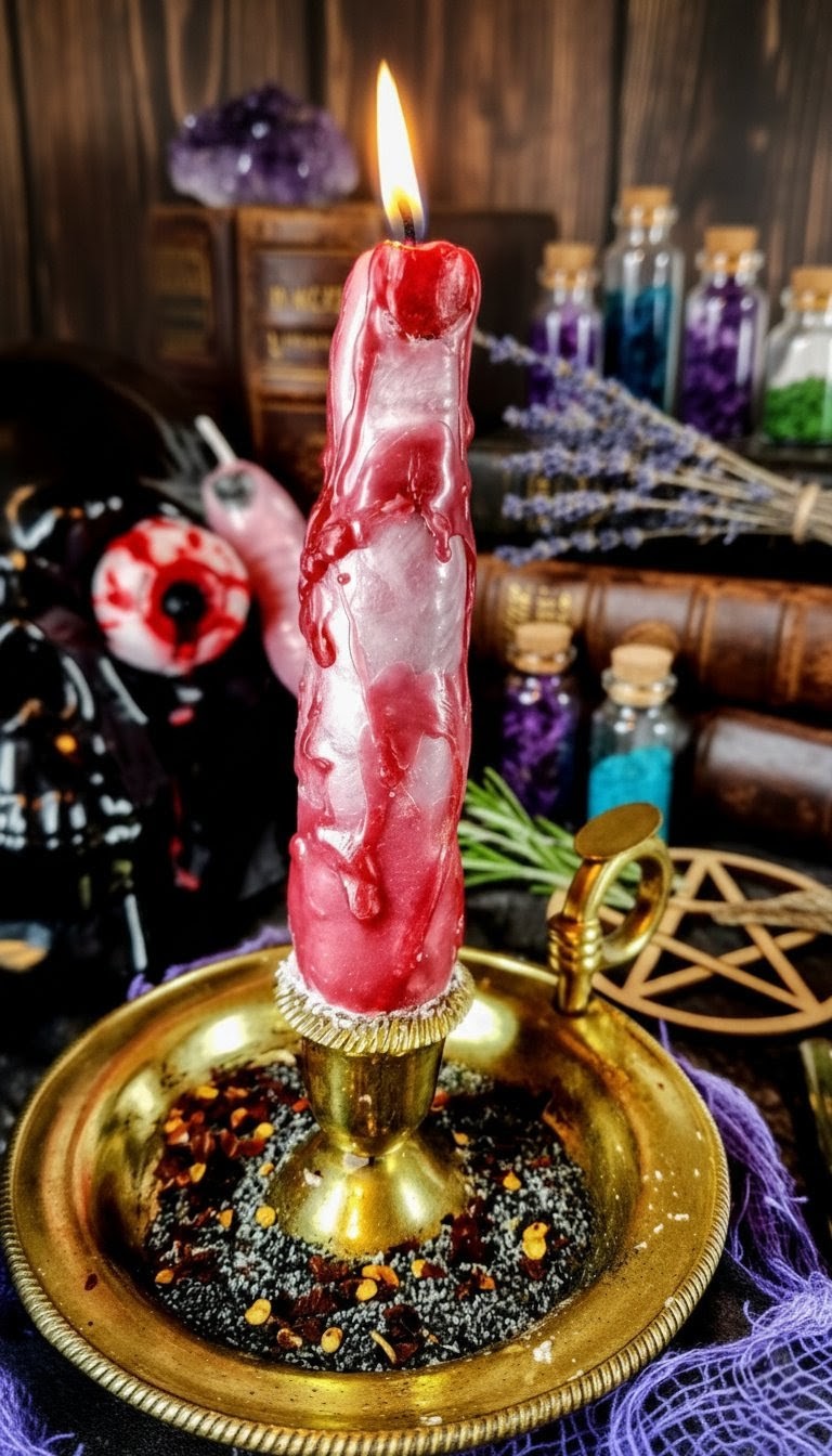 Severed Finger Ritual Candle